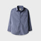 Boys Navy Check Cotton Casual Shirt