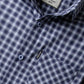 Boys Navy Check Cotton Casual Shirt