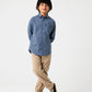 Boys Navy Check Cotton Casual Shirt