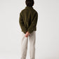 Boys Olive Sherpa Fleece Jacket