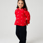 Red Heart Frill Bubble Top