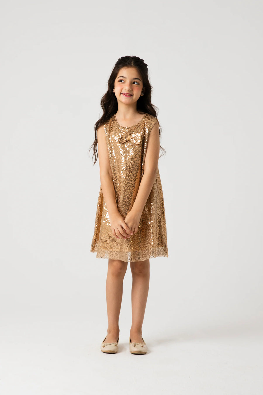 Golden Stardust Sequin Dress