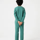 Boys Green Henley Waffle Co-ord Set
