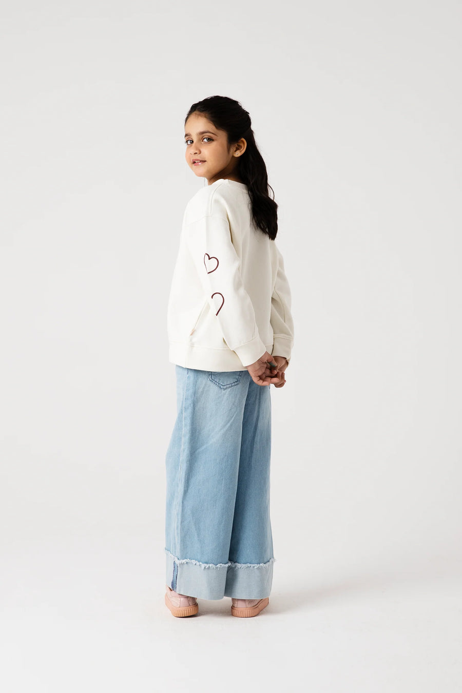 Girls Self Love Drop Fleece Sweatshirt