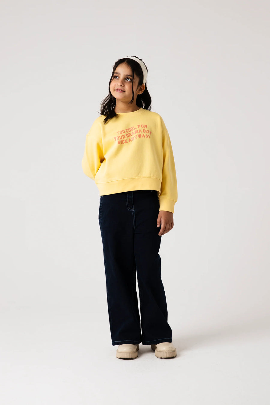 Girls Butter Glow Cropped Fleece Sweatshirt