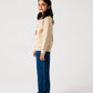 Girls Floral Frame Fleece Sweatshirt