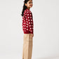 Girls Rosewood Hearts Fleece Sweatshirt
