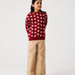 Girls Rosewood Hearts Fleece Sweatshirt