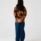 Girls Mocha Daisy Fleece Sweatshirt