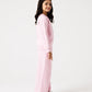 Girls Pink Stitch Fleece Co-ord Set