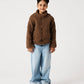 Mocha Mist Brown Fur Jacket