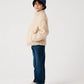 Boys Sandstone Sherpa Beige Jacket