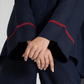 TEXTURED COLLARED A-LINE SHIRT WITH TROUSER