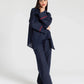 TEXTURED COLLARED A-LINE SHIRT WITH TROUSER