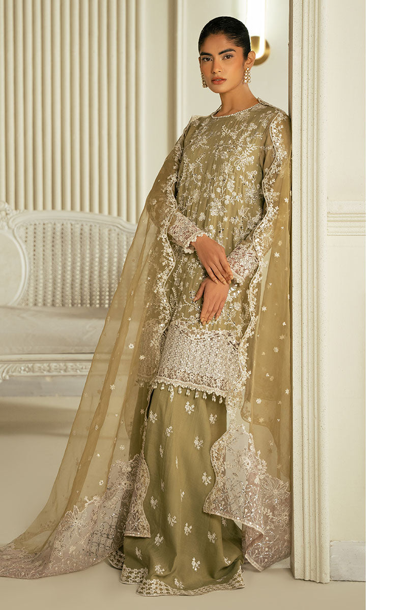 AZURE PEARL-3PC SILK EMBROIDERED PRET – Zarr