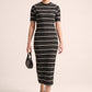 Yarn Dyed Knitted Dress