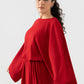 Batwing-Sleeve Dress