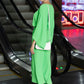 Batwing-Sleeve Dress