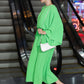 Batwing-Sleeve Dress