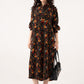 Printed Button-Down Dress
