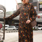 Printed Button-Down Dress