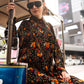 Printed Button-Down Dress