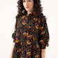 Printed Button-Down Dress