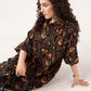 Printed Button-Down Dress