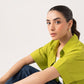 Batwing Buttoned Shirt