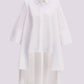 SYNCC BY J. - WHITE OVERSIZED ASYMMETRICAL SHIRT