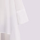 SYNCC BY J. - WHITE OVERSIZED ASYMMETRICAL SHIRT