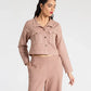 JACQUARD CROPPED SHIRT WITH FLAP POCKETS