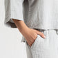 MUSLIN JHONNY COLLAR SHIRT