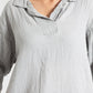 MUSLIN JHONNY COLLAR SHIRT