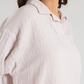 MUSLIN JHONNY COLLAR SHIRT