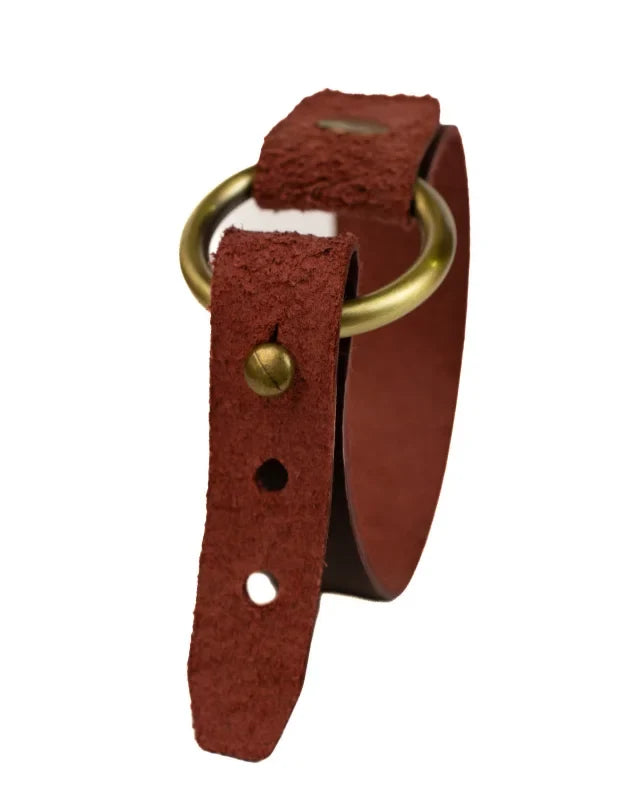 Ryker - Burgundy Leather Bracelet (Unisex)
