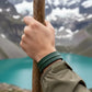 The Grit - Green - Kara Style Leather Bracelet / Leather Cuff
