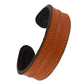 The Grit - Tan Orange - Kara Style Leather Bracelet / Leather Cuff
