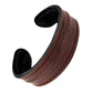 The Grit - Burgundy - Kara Style Leather Bracelet / Leather Cuff