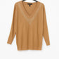 STN KNT DIA SHDLR V NK JUMPER â€” S/M