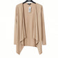 STONE LIGHT KNIT WATERFALL CARDIGAN