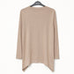STONE LIGHT KNIT WATERFALL CARDIGAN