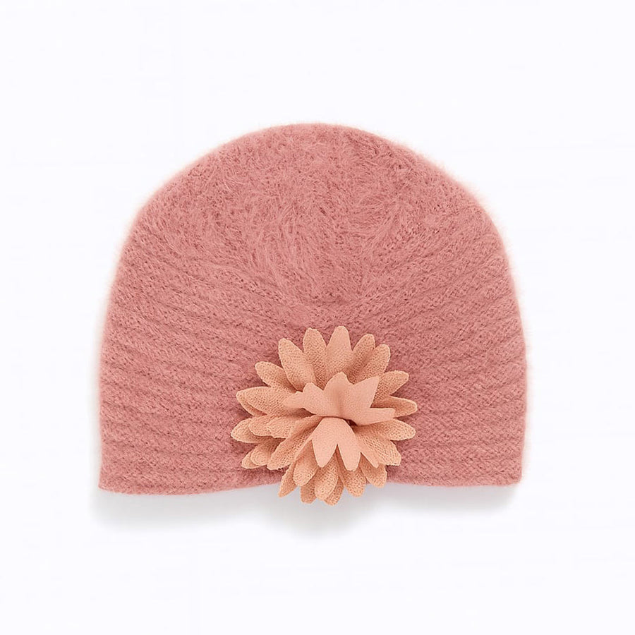 Bloom Fluffy Hand Wooven Turban Cap