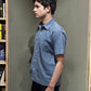 Ice Blue Baseball Shirt