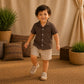 Midnight Drift Kids Textured Shirt