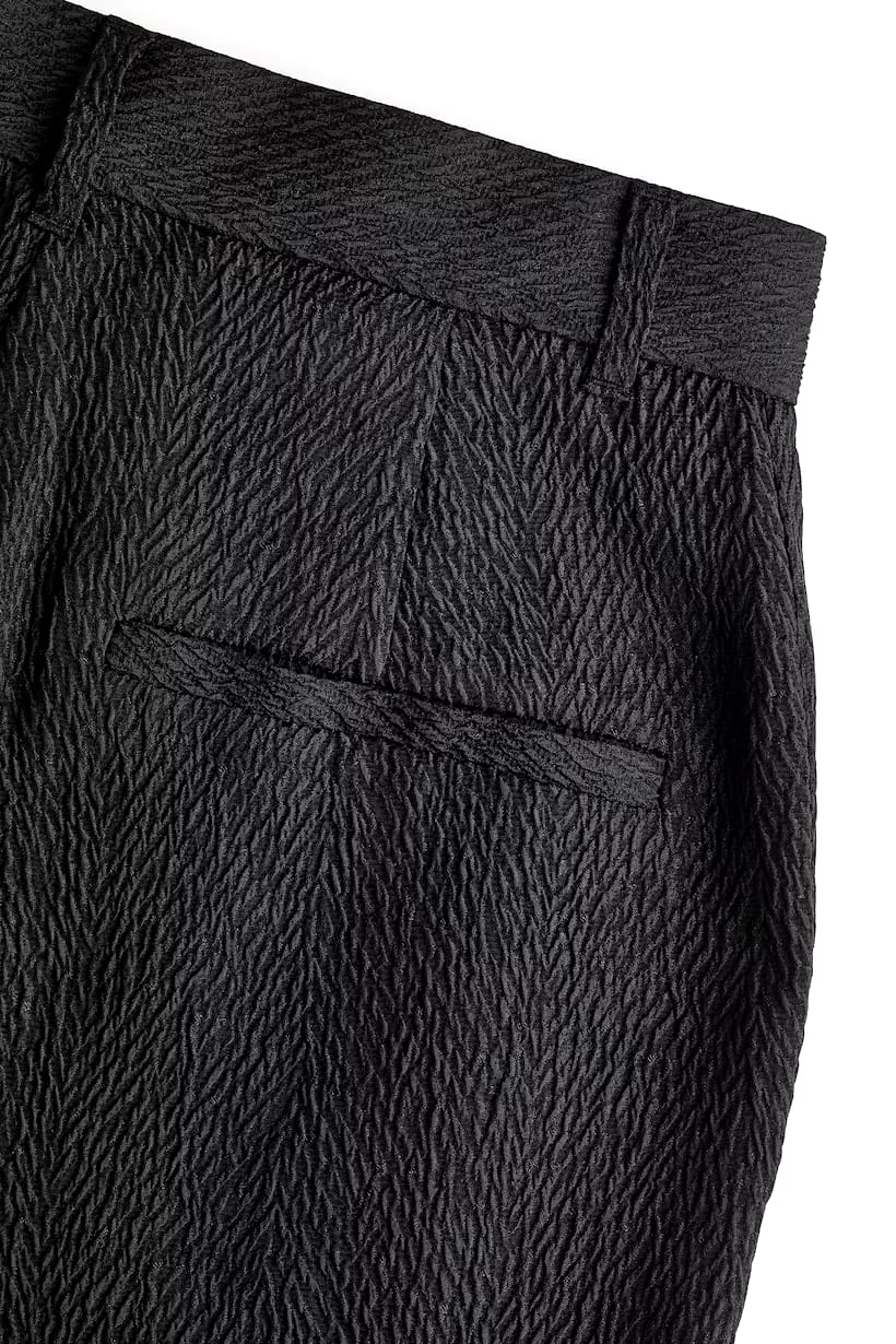 TEXTURED-WEAVE TROUSERS â€” 8