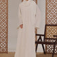 Black Leaf Petal Embroidered Abaya