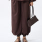 Brown balloon pants