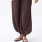 Brown balloon pants