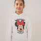 GIRLS WHITE FLEECE HOODIE